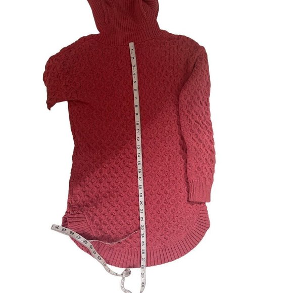 Motherhood Maternity Sweater Cowl Neck Cotton Blend Coral Pink Small - Picture 7 of 8